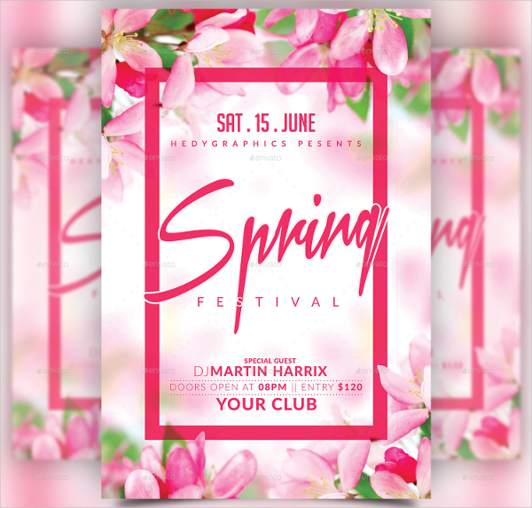 Spring Festival Flyer Template