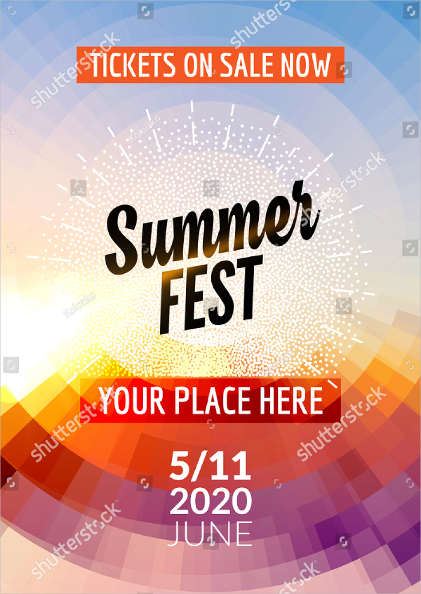 Summer Fesjtival Design Flyer Template