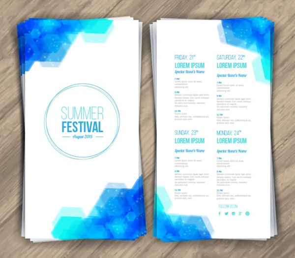 Summer Festival Free Psd Flyer Template