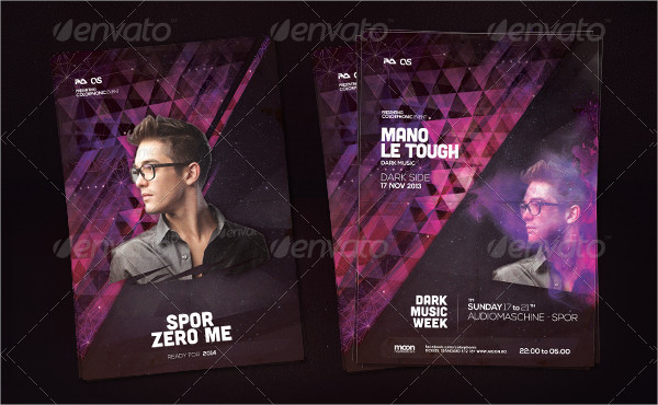 Summer Party Electro Flyers Template