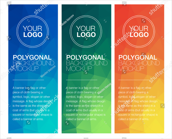 Vertical Polygonal Banners