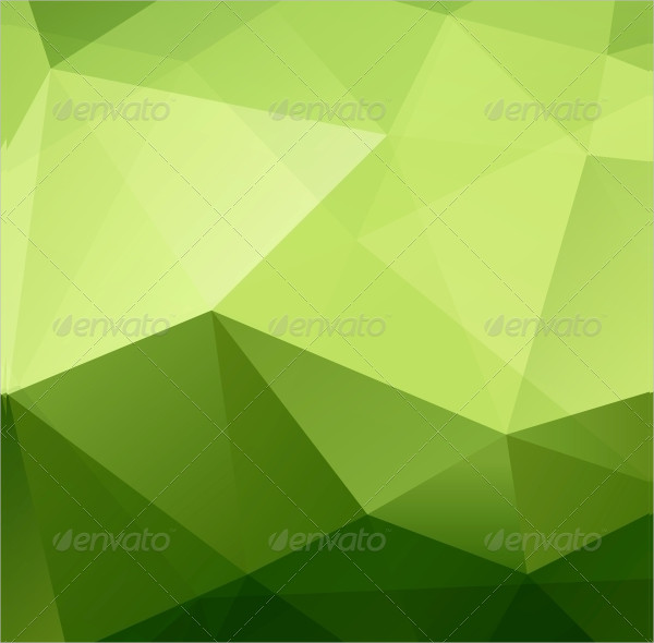 Abstract Green Triangle Geometrical Background
