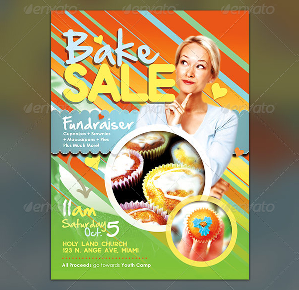 Bake Sale Fundraiser Flyer Template