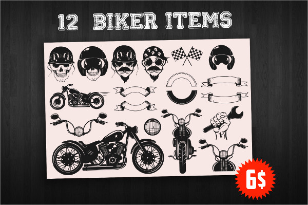 Bikers Logo Bundle Templates