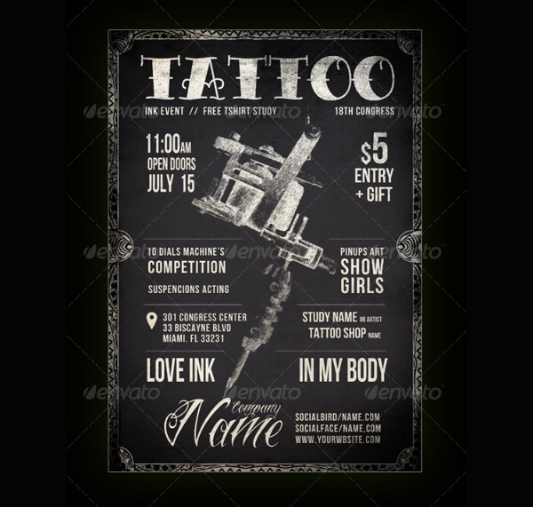 Unique Blackboard Flyer