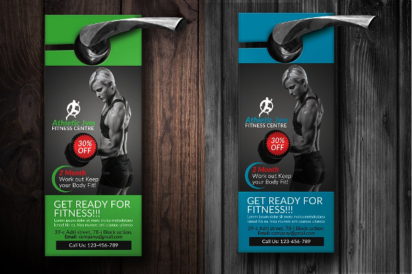 Body Fitness Gym Door Hanger