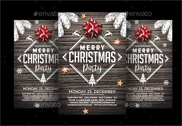 Christmas Disco Party Flyer Ideas