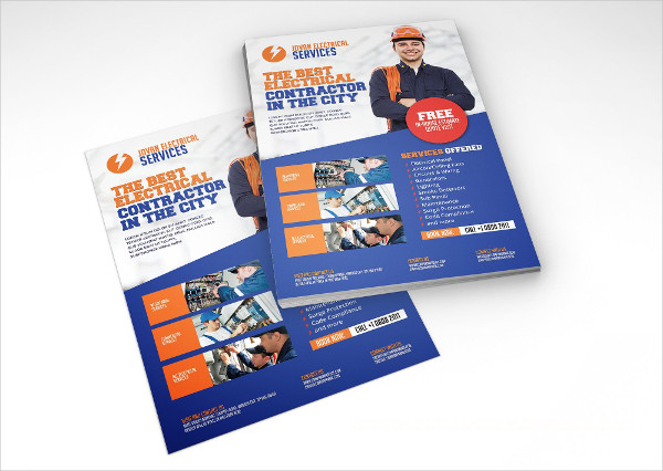 Electrician Vector Flyer Template