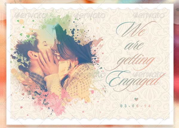 Creative Engagement Wedding Card