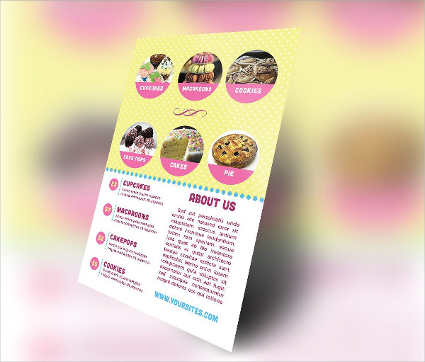 Cutie Treats Bakery Catering Flyer Template