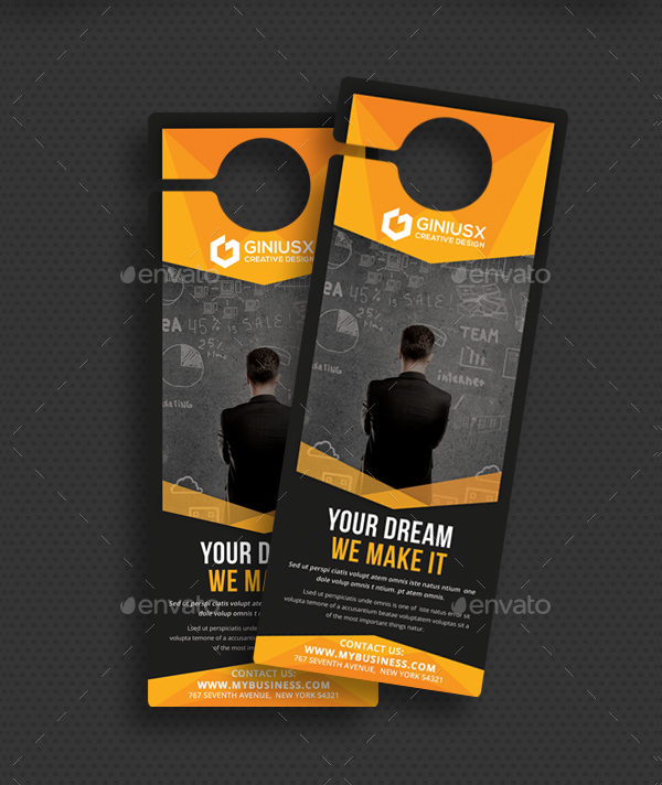 Door Business Hanger Template