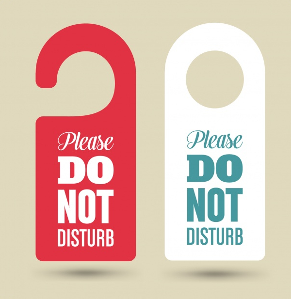 Door Hangers Set Free Vector