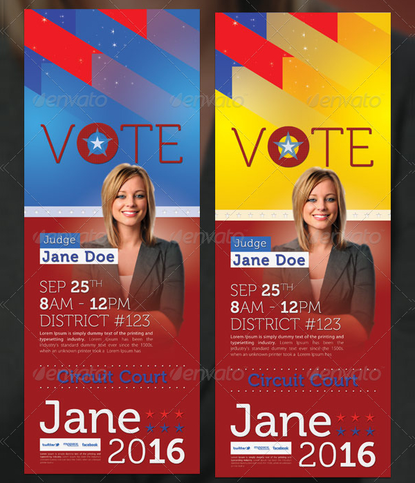 Election Door Hangers Template
