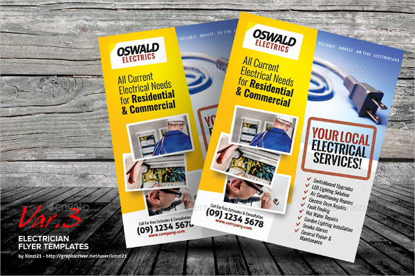 Clean Electrics Service Flyer Templates