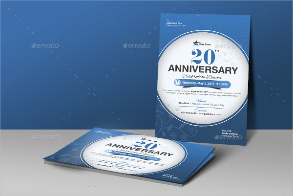 Elegant Anniversary Invitation Card Templates