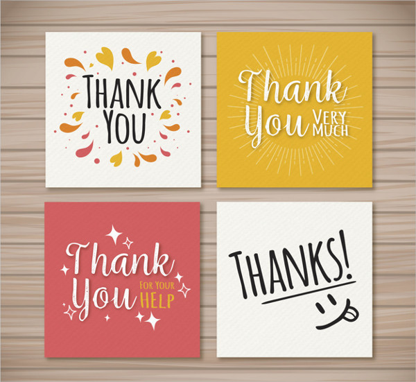 Free Download Thank You Card Templates