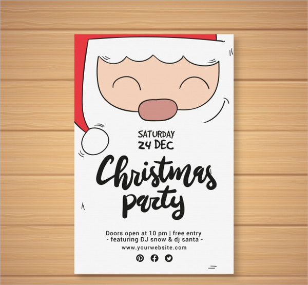Free Printable Christmas Party Flyer Template