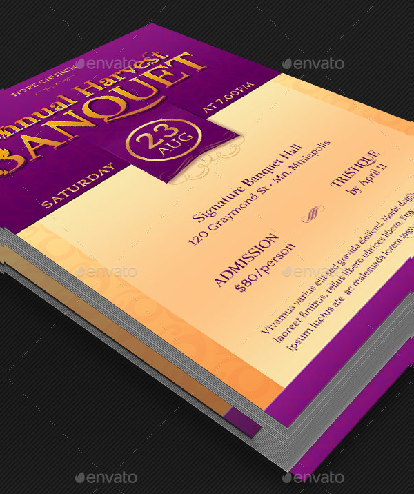 Harvest Banquet Flyer Template