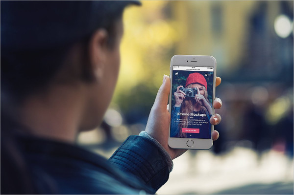 Iphone Device Mock-Ups Template