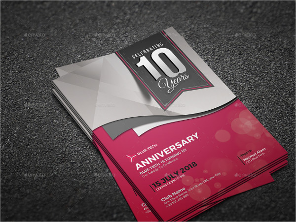 Marriage Anniversary Invitation Card Templates