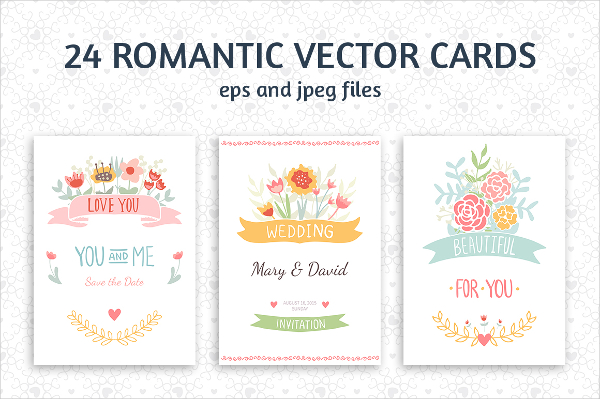 Romantic & Wedding Cards Template