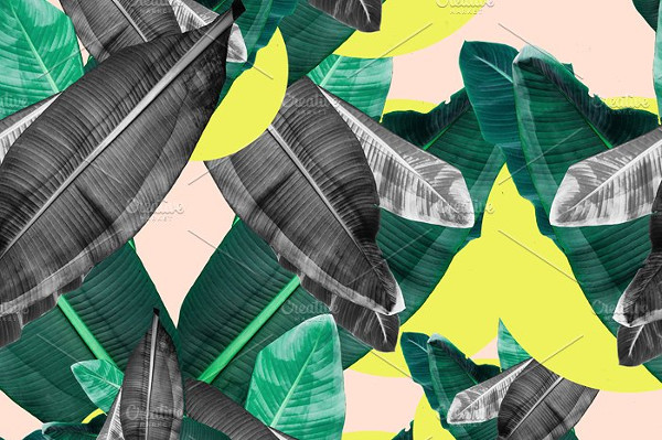 Seamless Floral Leaf Design Pattern