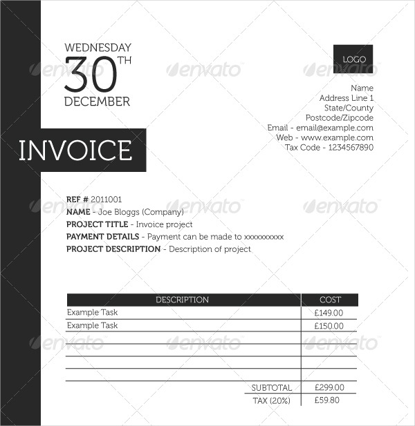 Simple A4 Invoice Template