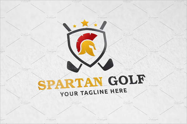 Spartan Golf Custom Logo Template