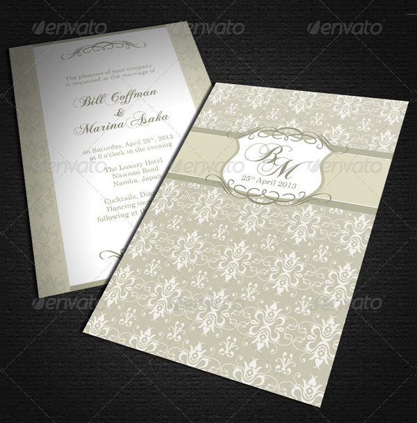 Wedding Luxuary Card Template
