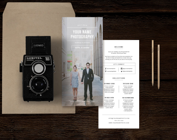 Wedding Photographer Rack Card