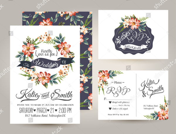 Wedding Vector Card Templates
