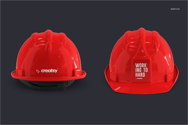 Hard Hat Mockup Templates Set