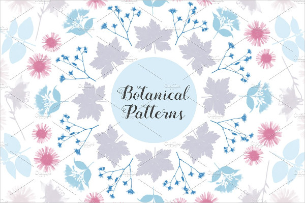 Botanical Flower Brushe Template