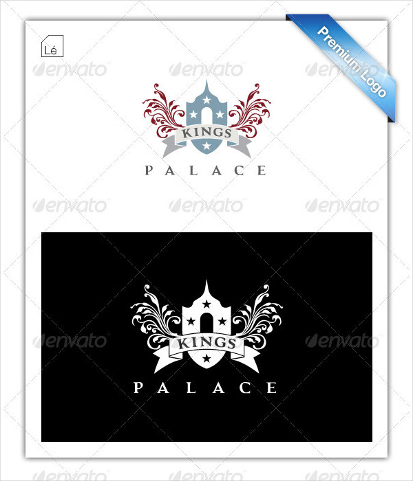 Simple Ribbon Kings Logo Template