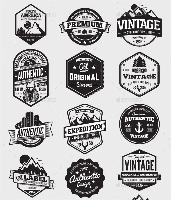 Cool Badge Design Logo Template