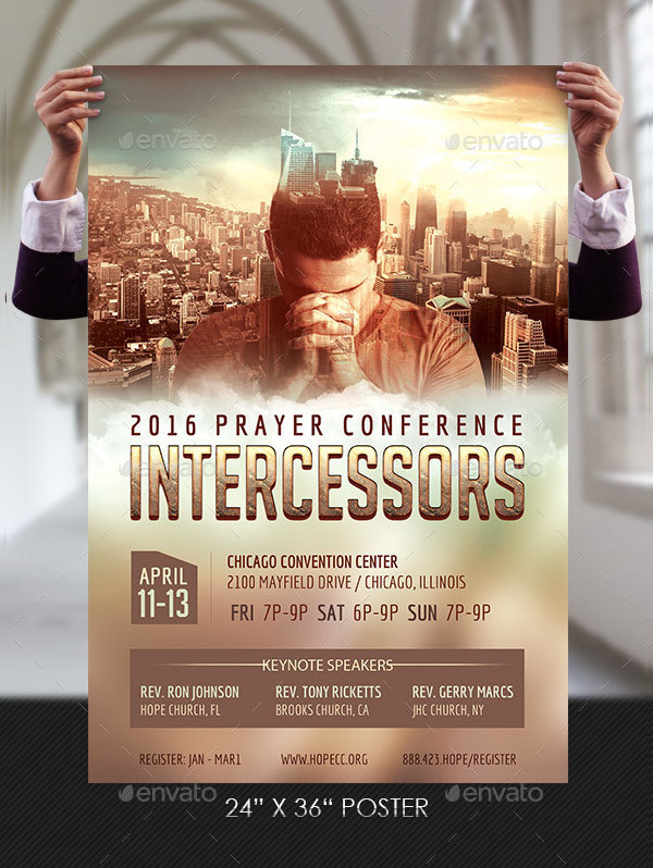 Prayer Conference Flyer Poster Template