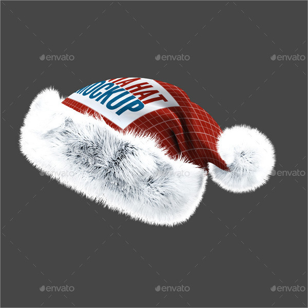 Santa Hat Mock-up Templates