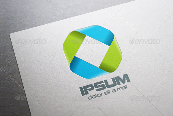 Clean Ribbon Infinity Loop Logo Template