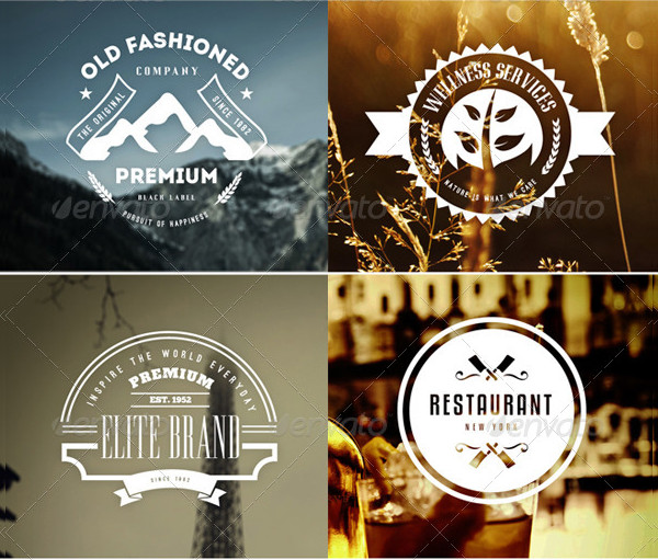 Vintage Badges Logos Bundle