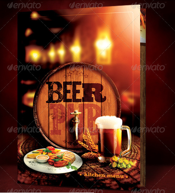 Pub Menu Design Template