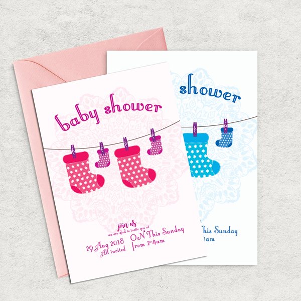 Baby Shower Invitation Template Layouts