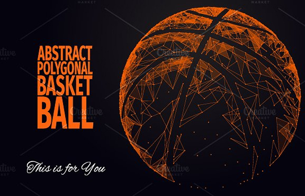 Basketball Abstract Icon Template