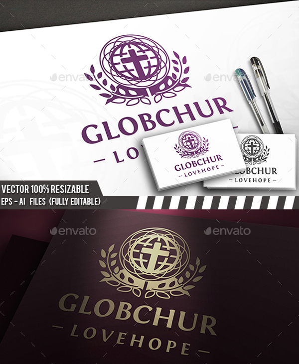 Classic Globe Church Logo