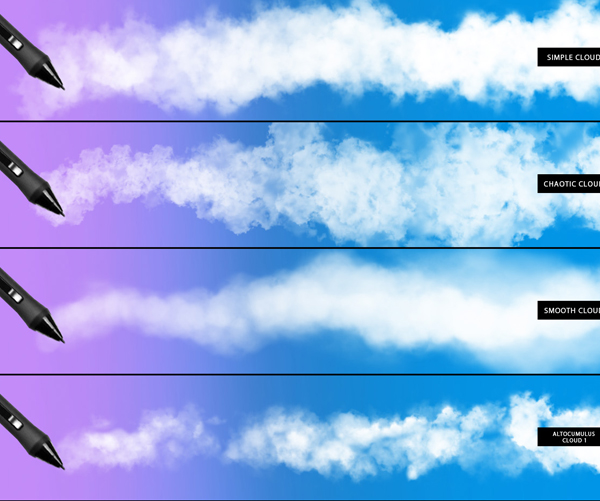 Clouds, Fog & Smoke Photoshop Brushes