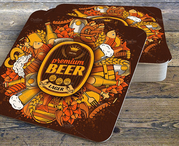 Coaster Pub Menu Templates