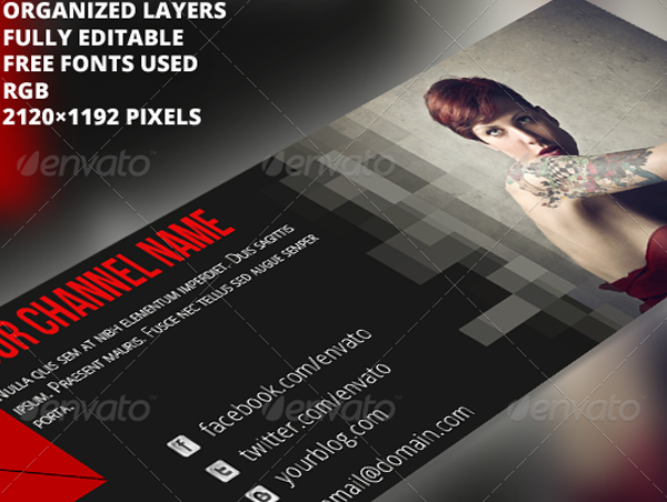 Corporate Youtube Banner Background Templates