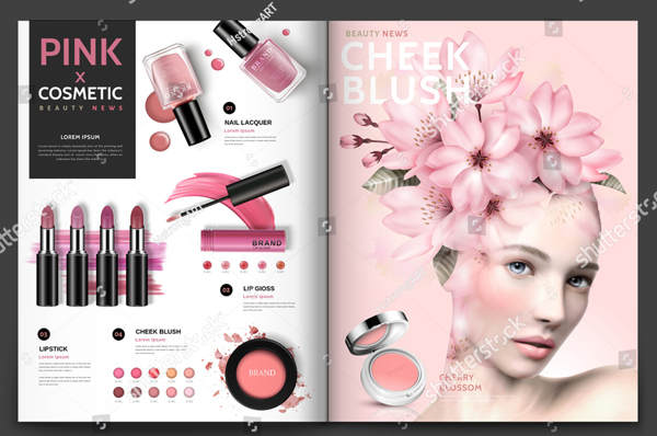 Cosmetic Magazine Template