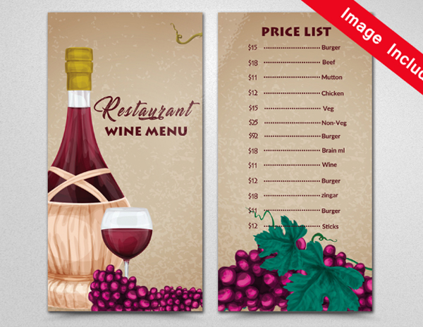 Grunge Pub Menu Template