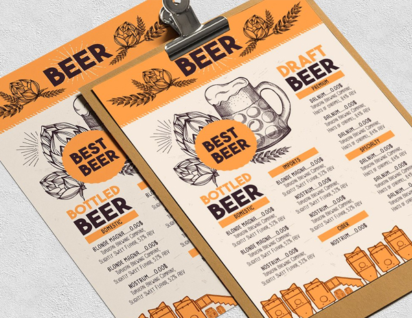 Food Menu Restaurant Flyer Template