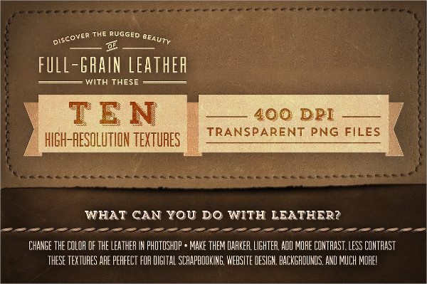 Full Grain Leather Textures
